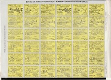 Royal Air Force Waddington- Bomber Command Museum Sheet Very Scarce 