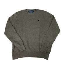 Polo Ralph Lauren Mens Sweater Size M Gray Exclusive Of Decoration