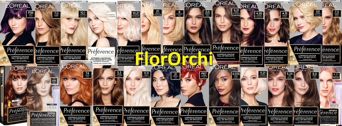 blonde hair color chart loreal