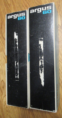 Lot of 2 Vintage Argus Projector Tray 60 Capacity Slide Magazine Spill Proof