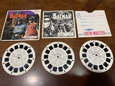 Vintage 1966 View Master Batman 3 Reel Packet Bat Booklet 21 3D Photos