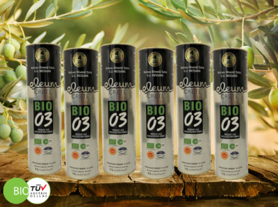   OLEUM   BIO Extra Virgin Olivenöl aus Crete 6L unter 0,3% Fettsäureanteil 6x1L