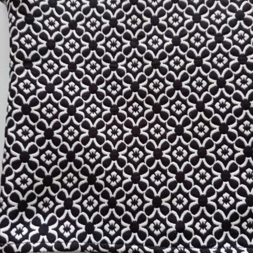 Revival Top Womens Size 10 Black White Short Sleeve Crop Floral Print Ladies - Picture 2 of 9