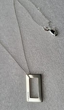 Le Gramme unisex Made in France 3.4g Rectangle 925 Sterling Silver necklace BNWT