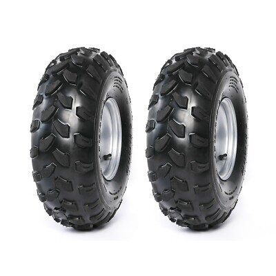 2pc 8'' ATV 19x7-8 19x7.00-8 Front Tire Wheel Rim 4 Stud 88mm for GO Kart Mower