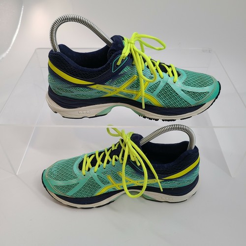 Asics Womens Gel Cumulus 17 T5D8N Green Running Shoes Sneakers Size 7 - Picture 4 of 10
