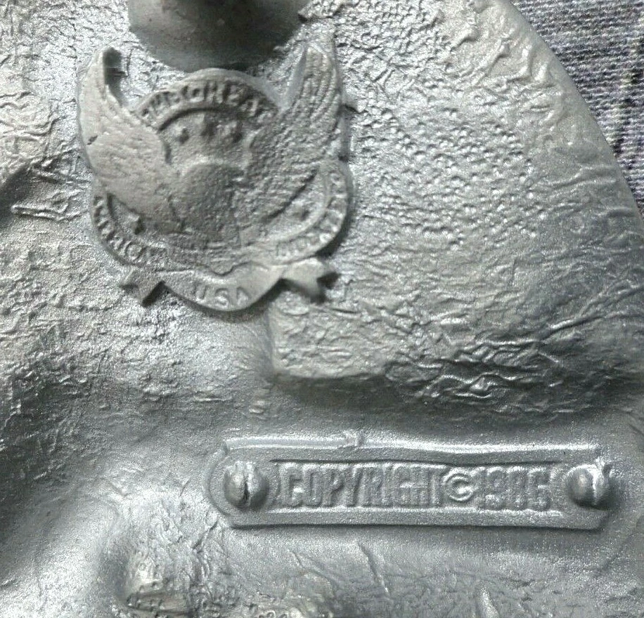 Hebilla de cinturón de herrero vintage años 80 The Great American Buckle Company .B90 Foto 3 de 4