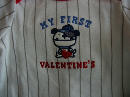 Carter's NWT Baby Boy 0-3 Mon. Baseball Jersey, Pants & Bib My First Valentine's - Picture 2 of 10