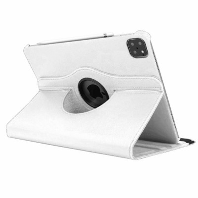Leather Flip Rotating Portfolio Stand Case WHITE for iPad Pro 11'' 2020/Air 4