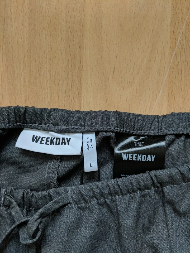 Weekday Damen Hose grau Größe L - Bild 4 von 4