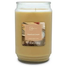 Hazelnut Cream Single-Wick Glass Jar Candle, 20 Oz