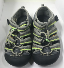 Keen Kid's Newport H2 Racer Gray Water Shoes Size 12 Green Pool Beach