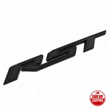 19-22 OEM Chevy Silverado Tahoe Tailgate RST Letter Logo Emblem Badge 4x4 Black