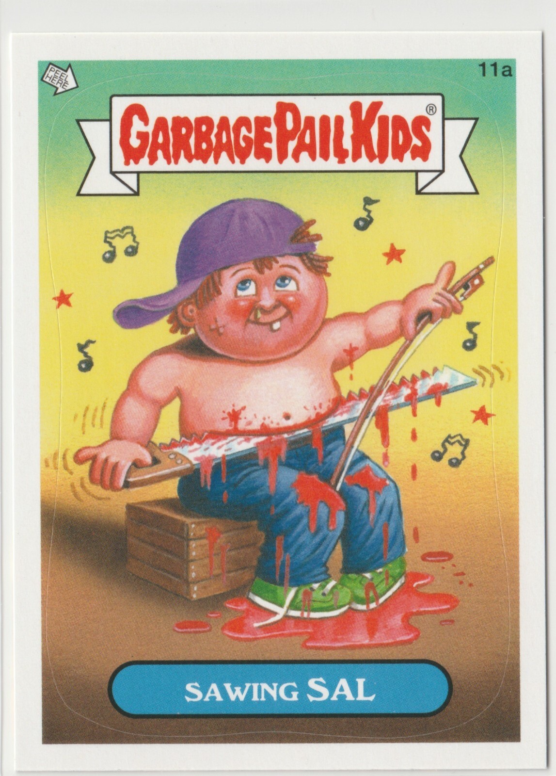 Vintage Sawing Sal Garbage Pail Kids GPK 2012 Series 1 BNS1 Card