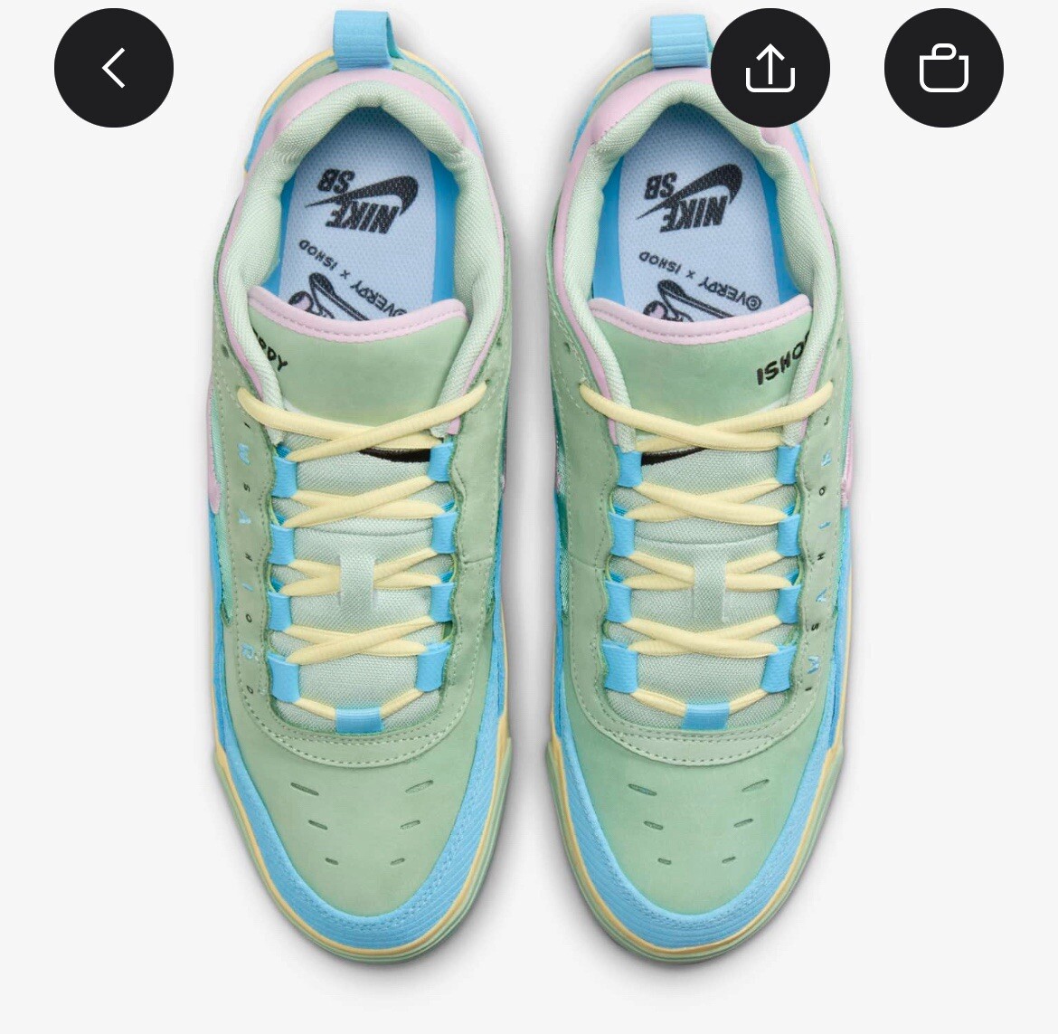 2024 Nike Air Max Ishod Wair QS Verdy Visty HF4074-400 Men\'s 10.5 NIB Nike Verdy x Air Max Ishod Wair SB Visty Men main image 2