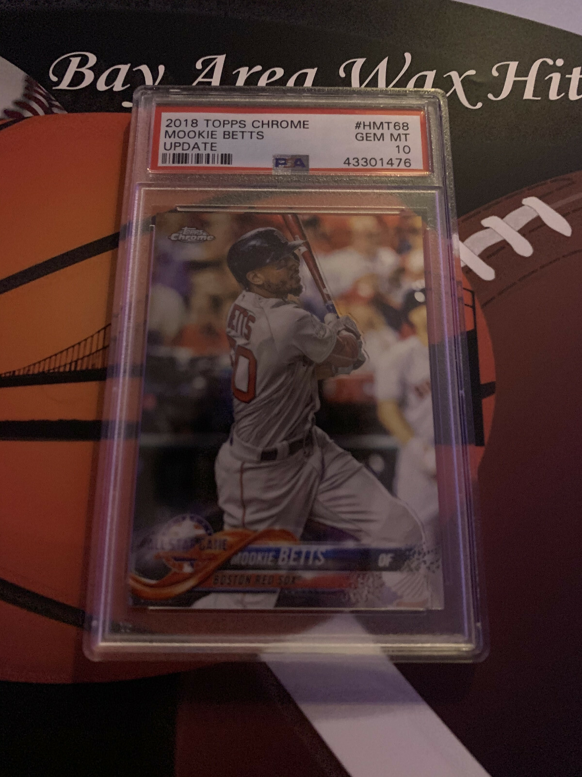 Mookie Betts 2018 Topps Chrome Update #HMT68 - PSA 10 GEM MINT