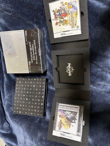 Kingdom Hearts 3D 10th Anniversary 3D+Days+Re:coded BOX with Obi in Japan Used - Picture 5 of 8