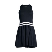 Minnie Rose Size Medium Navy Blue Frayed Edge Tank Mini Dress