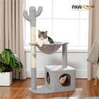 PAWZ Road 44" Cactus Cat Tree Tower Scratching Post w/Big Hammock Cozy Condo Toy