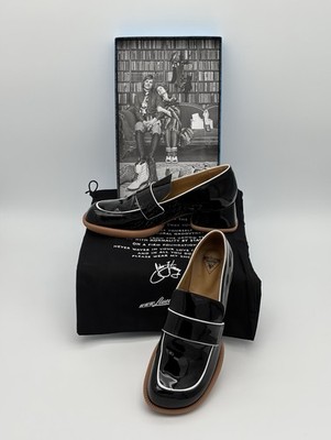 John Fluevog Thrillvogs Shelly Patent Leather Loafer / Black Slip