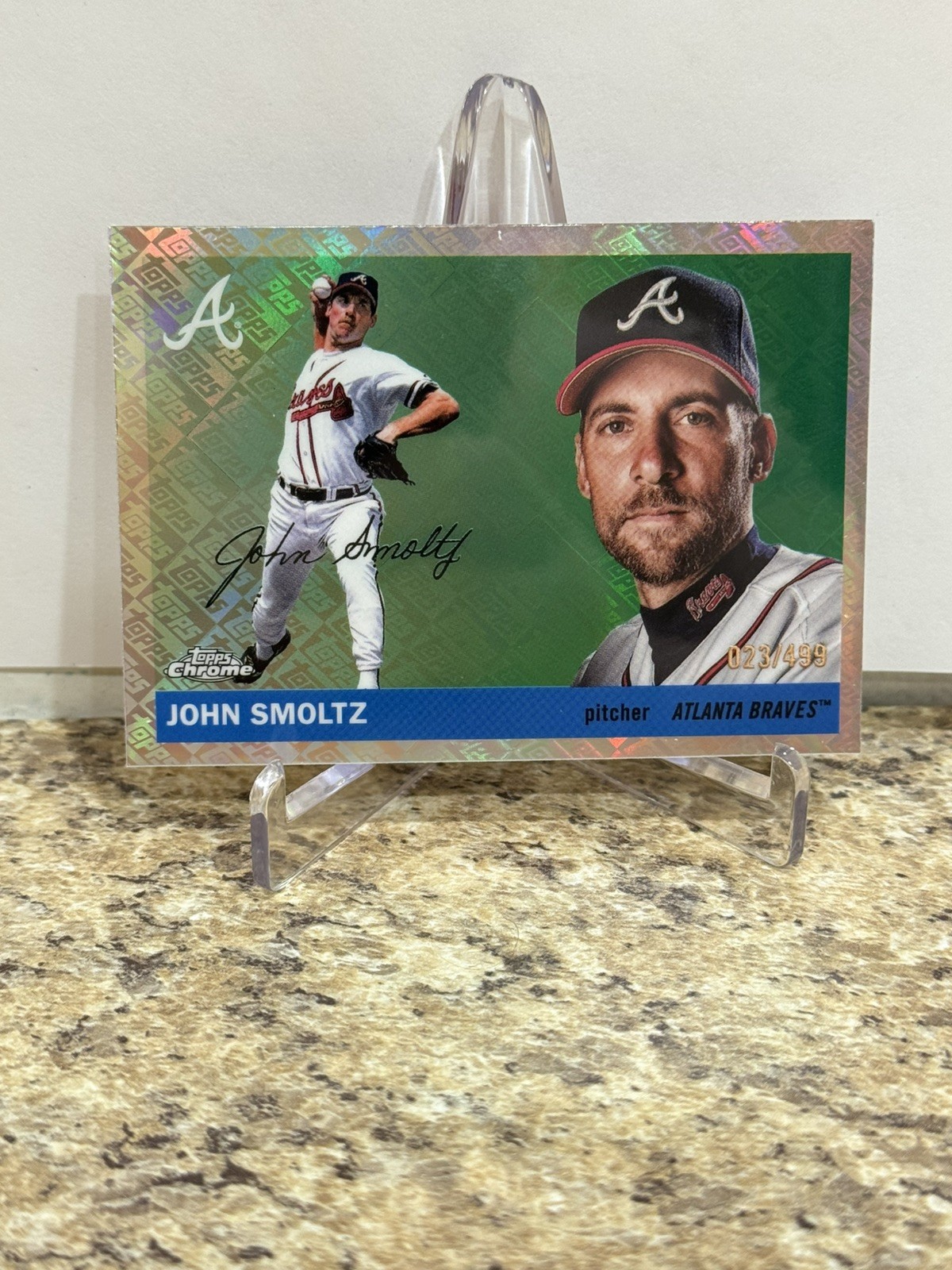 2025 Topps Chrome Anniversary - John Smoltz #258 Topps Refractor /499 - Braves