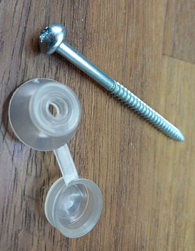 CORRUGATED SHEET FIXINGS 11/2 - 3" ROOFING SCREWS AND BLACK OR CLEAR STRAP CAPS - Picture 3 of 7