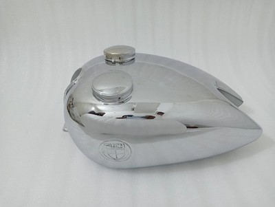 Puch 250 TF 1952 250Cc Chrome Steel Petrol Fuel Gas Tank + 2 Caps | Fit For