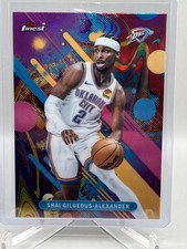 2025-26 TOPPS FINEST SHAI GILGEOUS-ALEXANDER OIL SPILL REFRACTOR SP #66 THUNDER