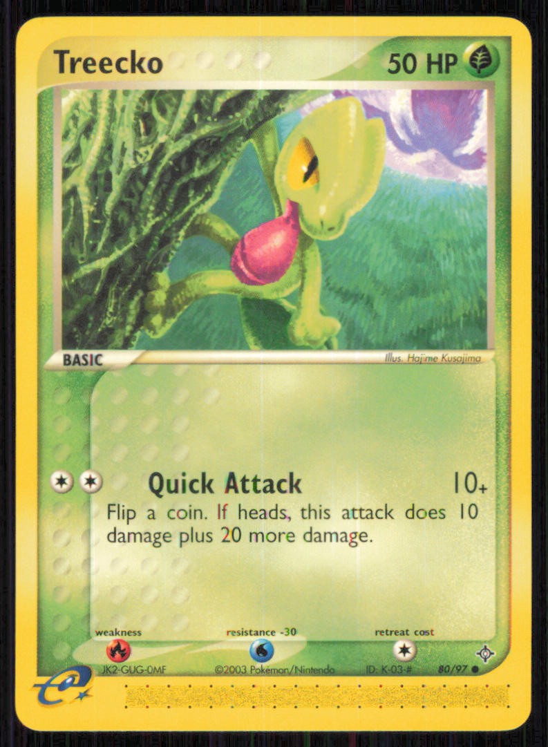 Treecko 80/97 Common Dragon Pokemon Lightly Played