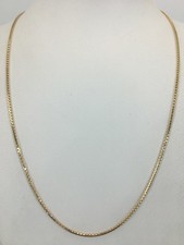 16" 14K Yellow Gold 1.0mm Box Chain Necklace Lobster Clasp Closure AP1146871 
