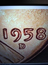 1958 D Lincoln Wheat Penny Cent DDO-Copper Coins 1DO-001 Variety Error BU RED#10