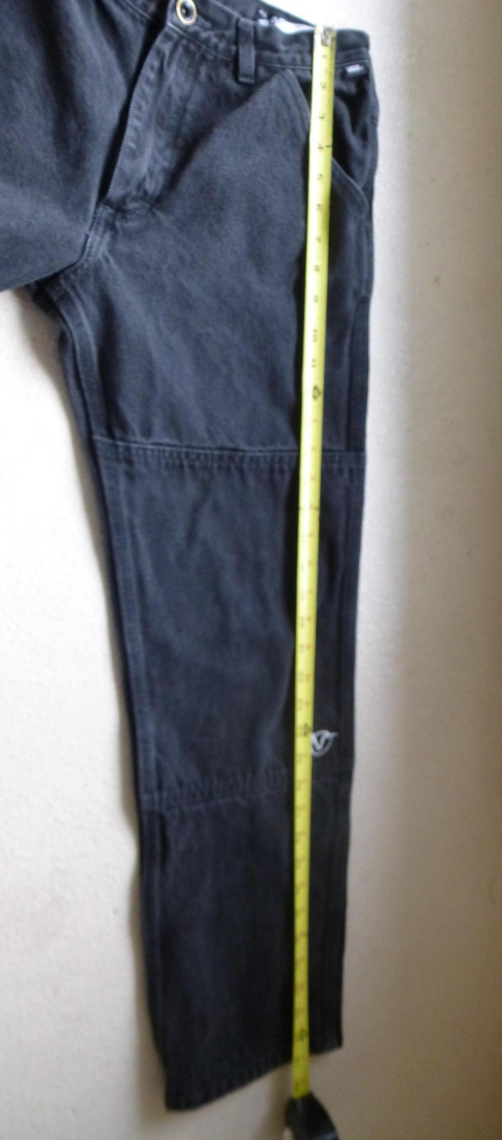 Vans Jeans Mens 29x30 Mount Vernon Mills Double Knee Workwear Skate Embroidered