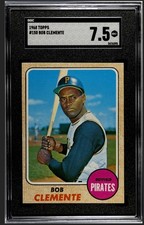 1968 Topps #150 Roberto Clemente SGC 7.5 Graded Vintage Baseball Card *CgC605*
