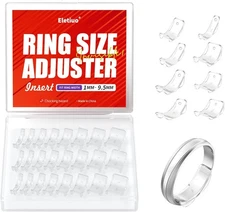 Juego de ajustadores de tamaño de anillo invisibles para anillos sueltos, paquet