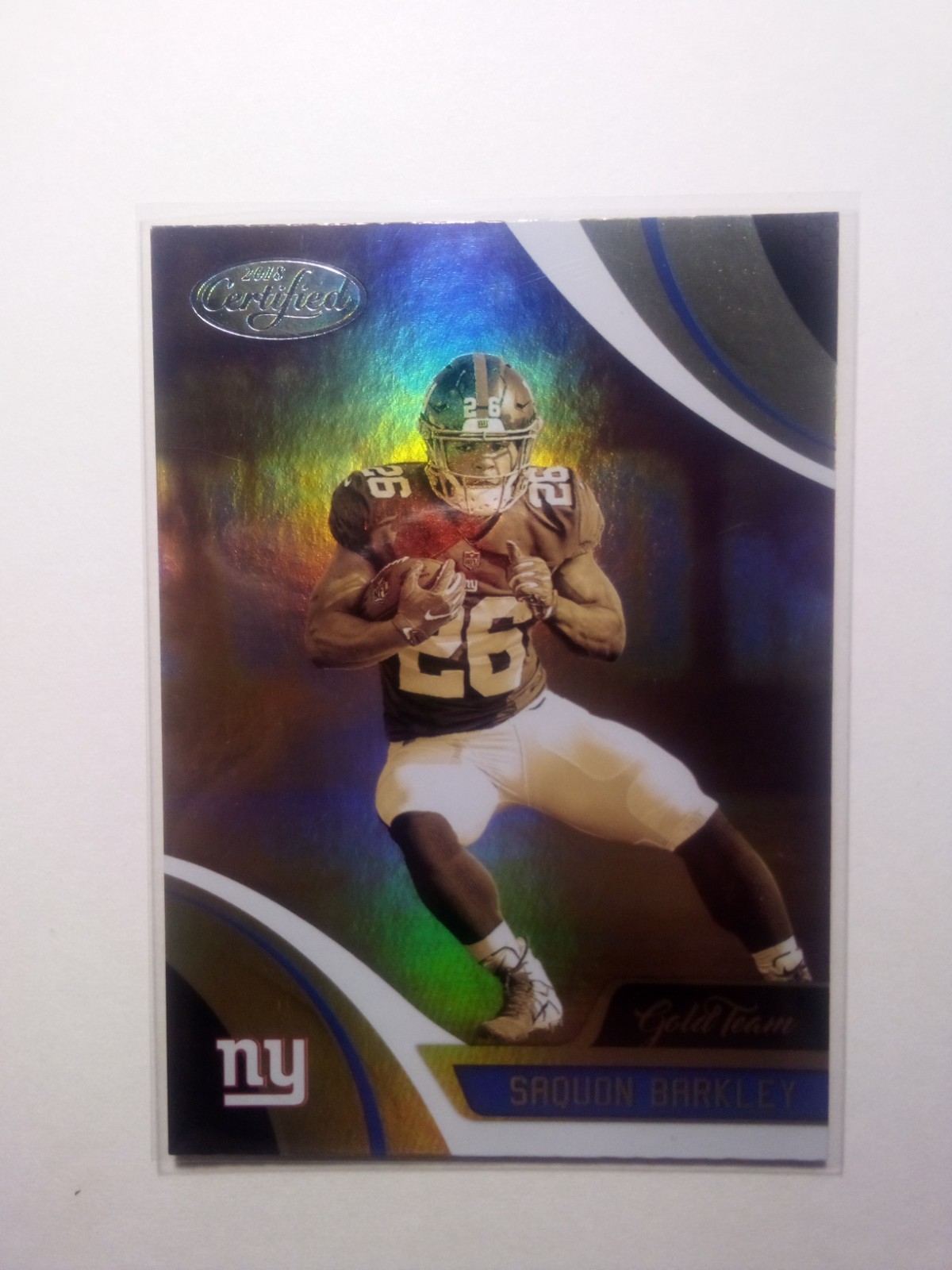 2018 Panini Certified - Gold Team Saquon Barkley #GT-SAB (RC)