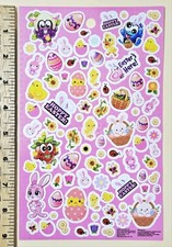 Happy Easter. Sticker sheet Large Format