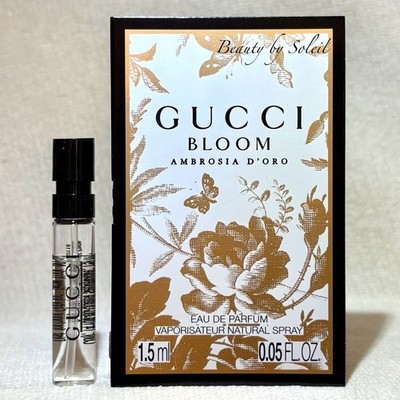 2x Gucci Bloom Ambrosia d'Oro Eau de Parfum Sample Sprays .05oz