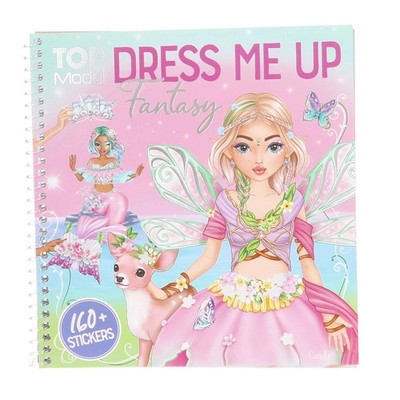 Depesche 13439 TOPModel Dress Me Up Fantasy Sticker Book with 24 Pre-Printe