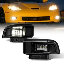 Pair For 2005-2013 Chevy Chevrolet Corvette C6 Led Fog Lights Front Bumper Lamps Pair For 2005-2013 Chevy Chevrolet Corvette C6 Led Fog Lights Front Bumper Lamps