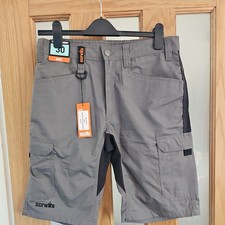 Scruffs Trade Shorts Slate Grey  Size 30in New