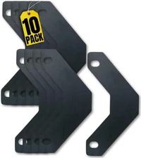 1InTheOffice Binder Sheet Lifters, 11" x 8-1/2", Black, 10 Pcs Per Pack Black 