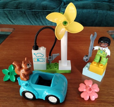 Lego DUPLO Wind Turbine and Electric Car (10985), complete, box