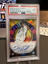2019 Bowman Draft - Ethan Small #C19A-ES Class of 2019 Auto Gold /50 PSA 9 Pop 2