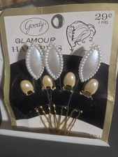 Vintage Glamour Hair Pins   Set of 7   Retro Hair Accessories