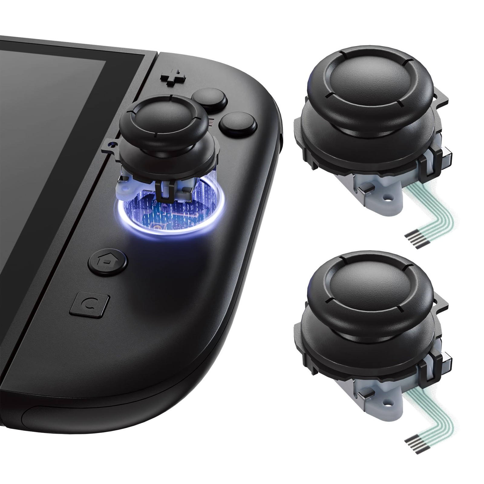 Joystick analogique 3D Nintendo Switch 2 avec mécanisme fluide haute précision