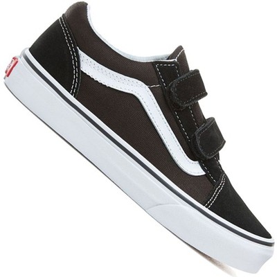 Vans K Old Skool Kinder-Sneaker Klettverschluss Turnschuhe Schuhe Klettschuhe
