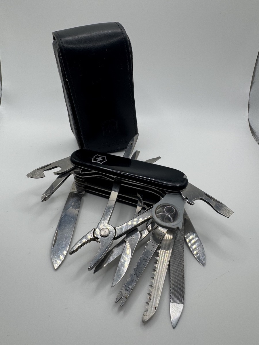 の*ん様 SOS F1-ND (Survival On ) Victorinox SwissChamp SOS Survival Kit 1.8810 Black SAK w/ Compass
