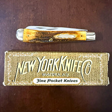 New York Knife Co. Stag Handle Trapper by Schrade Model NYK94S