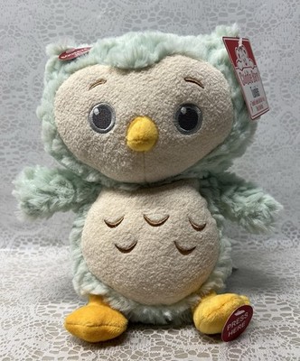 Cuddle Barn Twinkles Mint Animated Owl Flaps Wings Lights Up Musical NWT