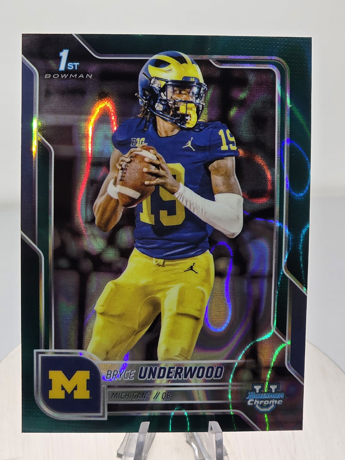 2025 Bowman University Chrome - Bryce Underwood #196 Teal Lava Refractor (RC)